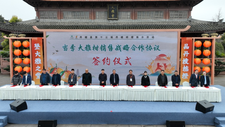 图片默认标题_fororder_签约仪式现场 供图 丹棱县委宣传部